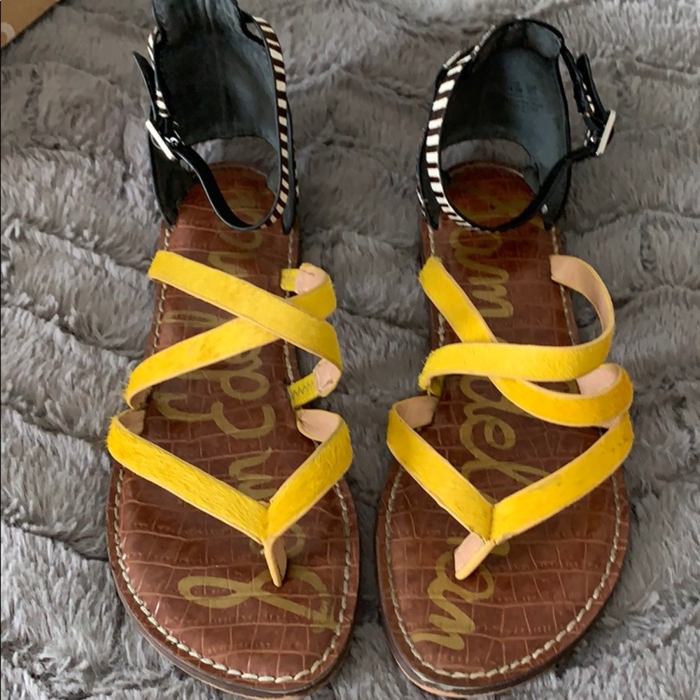 Sam Edelman: Yellow and Zebra flats